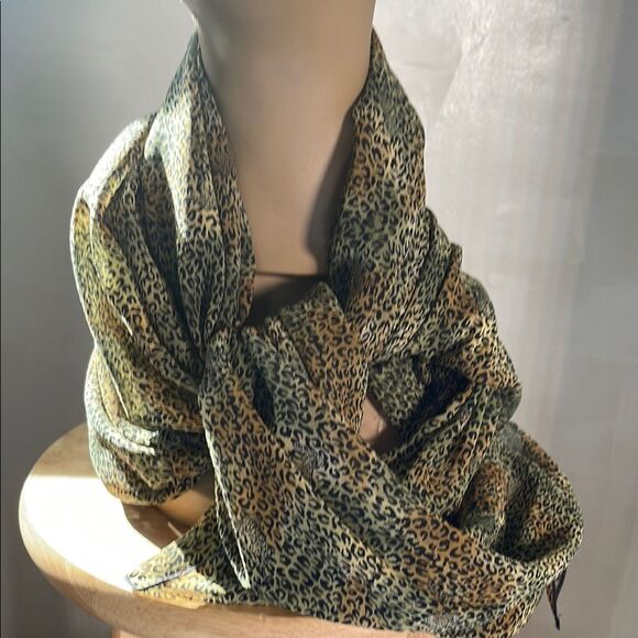 Leopard Print Scarf Unbranded - Picture 1 of 5